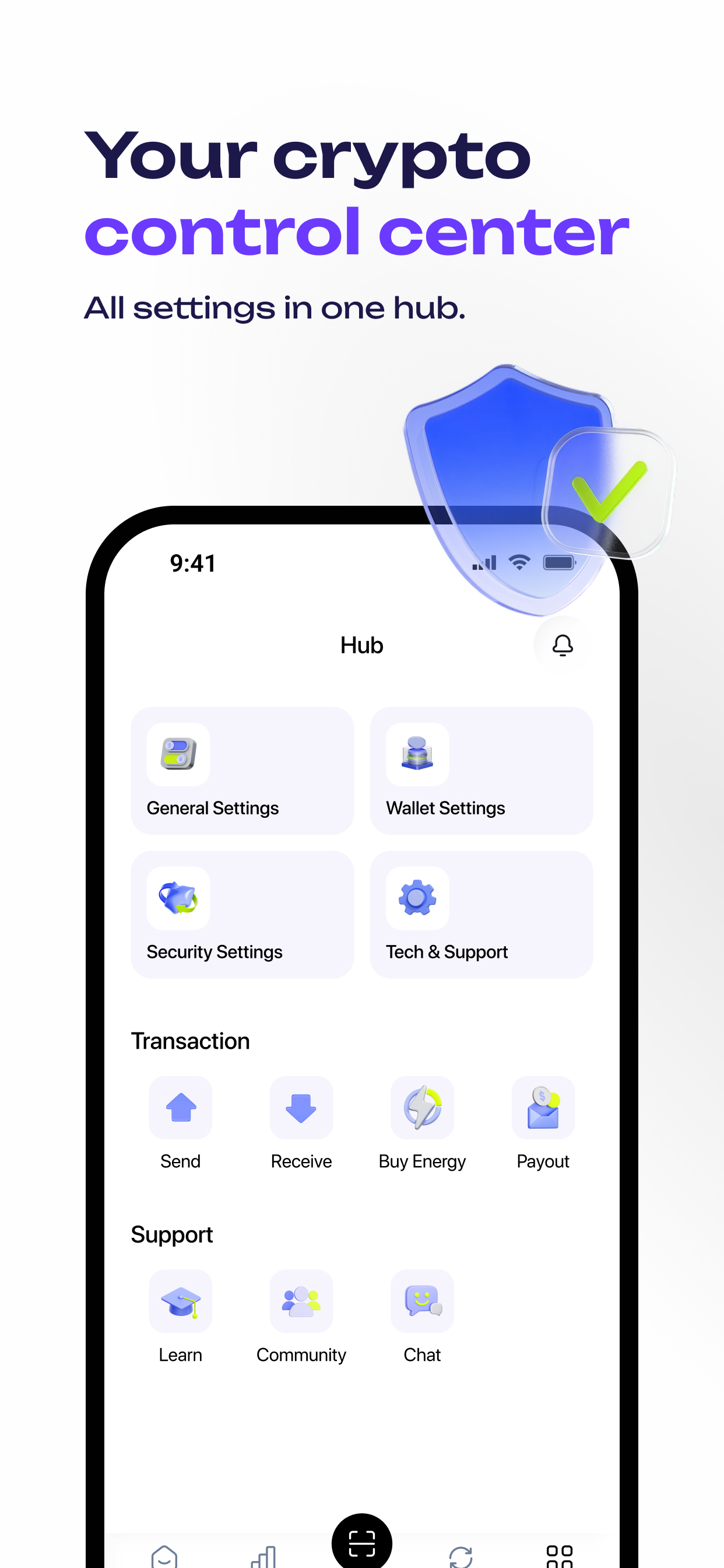 Atom: Crypto & USDT Wallet screenshot 9