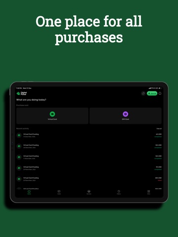 Digital Purse iPad screenshot