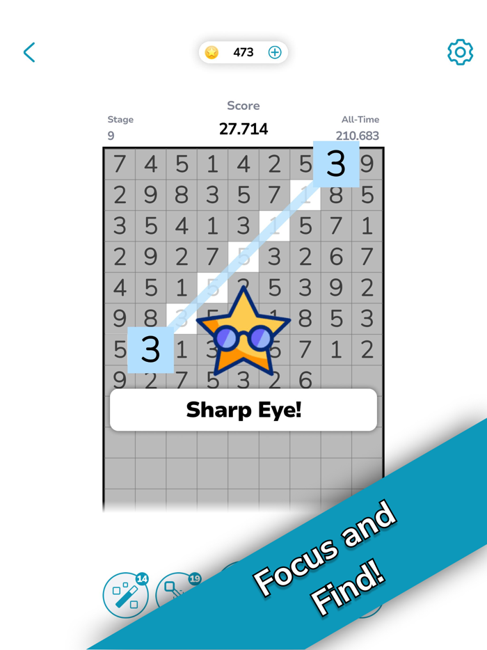 Number Match Match Ten 10