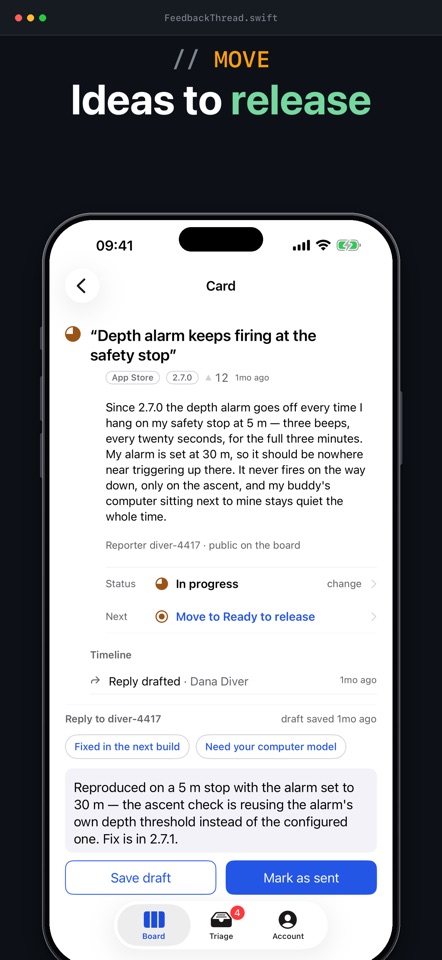 FeedbackThread: Triage Board screenshot 3