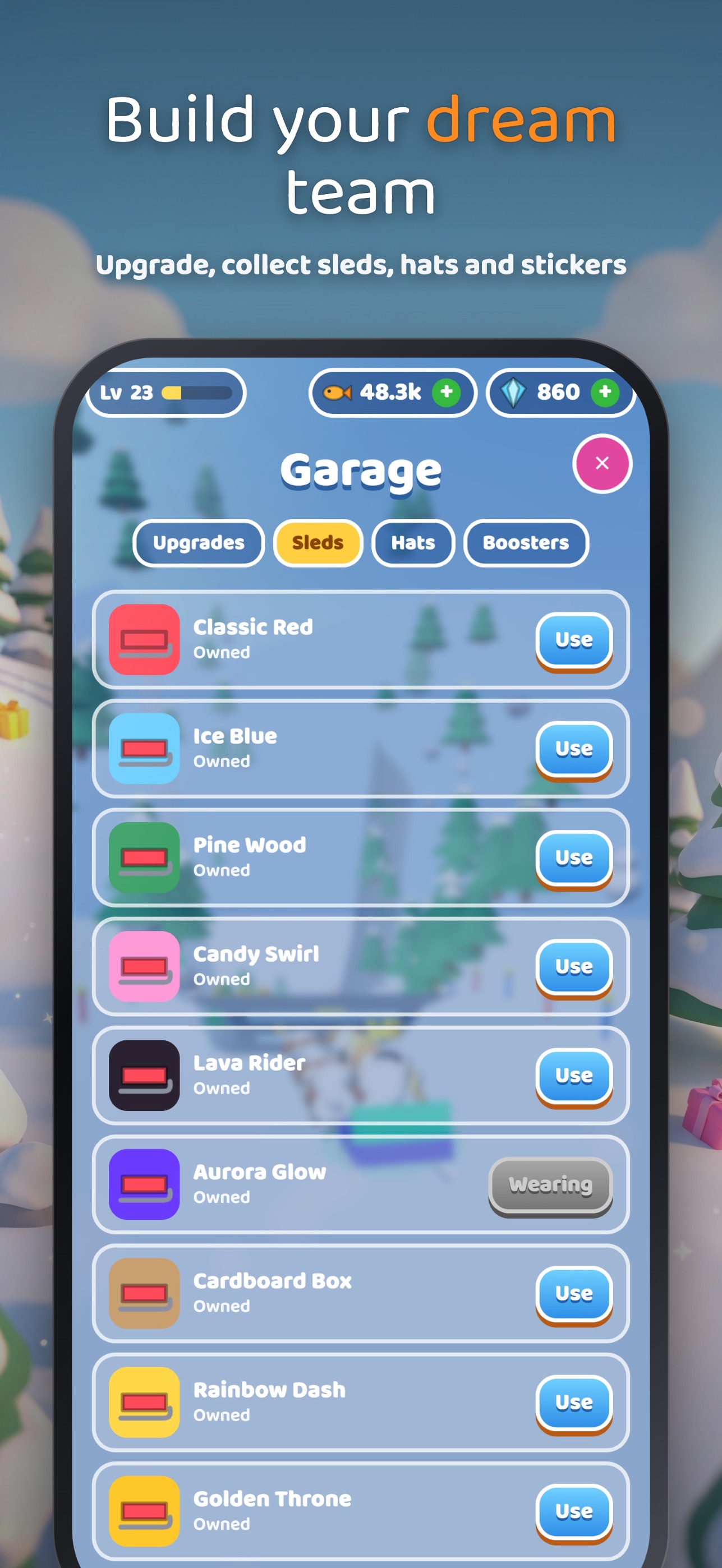 Screenshot 4 of Sled Pups: Snow Racing