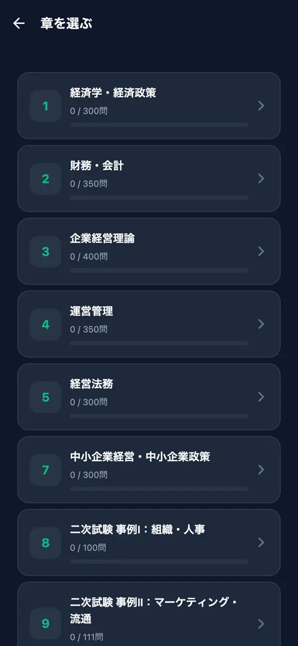 Screenshot #2 pour 中小企業診断士対策