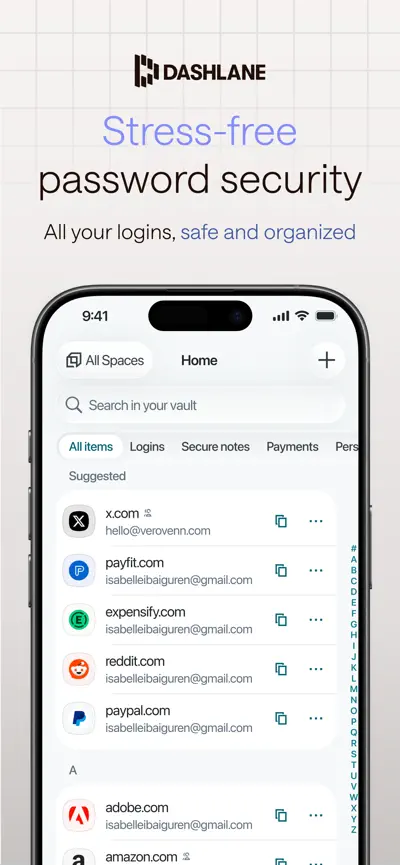 Dashlane Password Manager 스크린샷