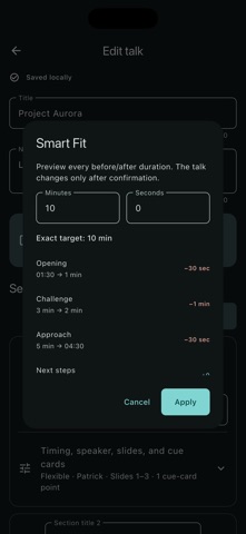 Presentempo: Speaker Timer Screenshot 3 of 8