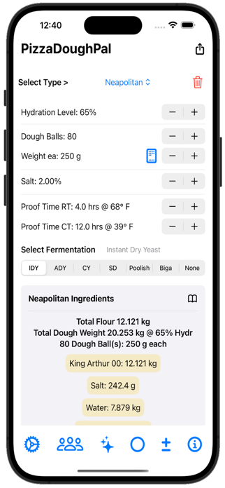 PizzaDoughPal Screenshot 2 of 3