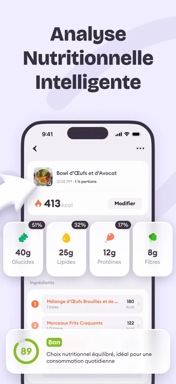 Screenshot #3 pour CaloriQ - Tracker Calories IA