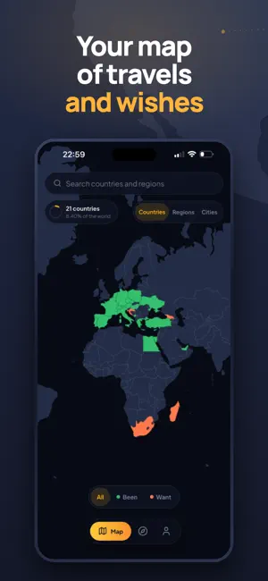 Was Here: Scratch Travel Map screenshot 1