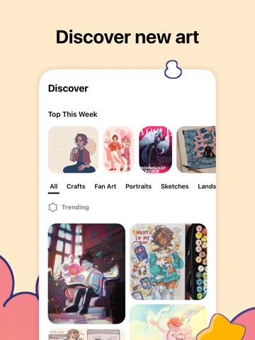 Artfol: AI-Free Art Community iPad screenshot