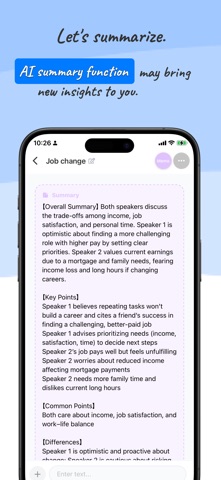 Chat Yourself iPhone screenshot