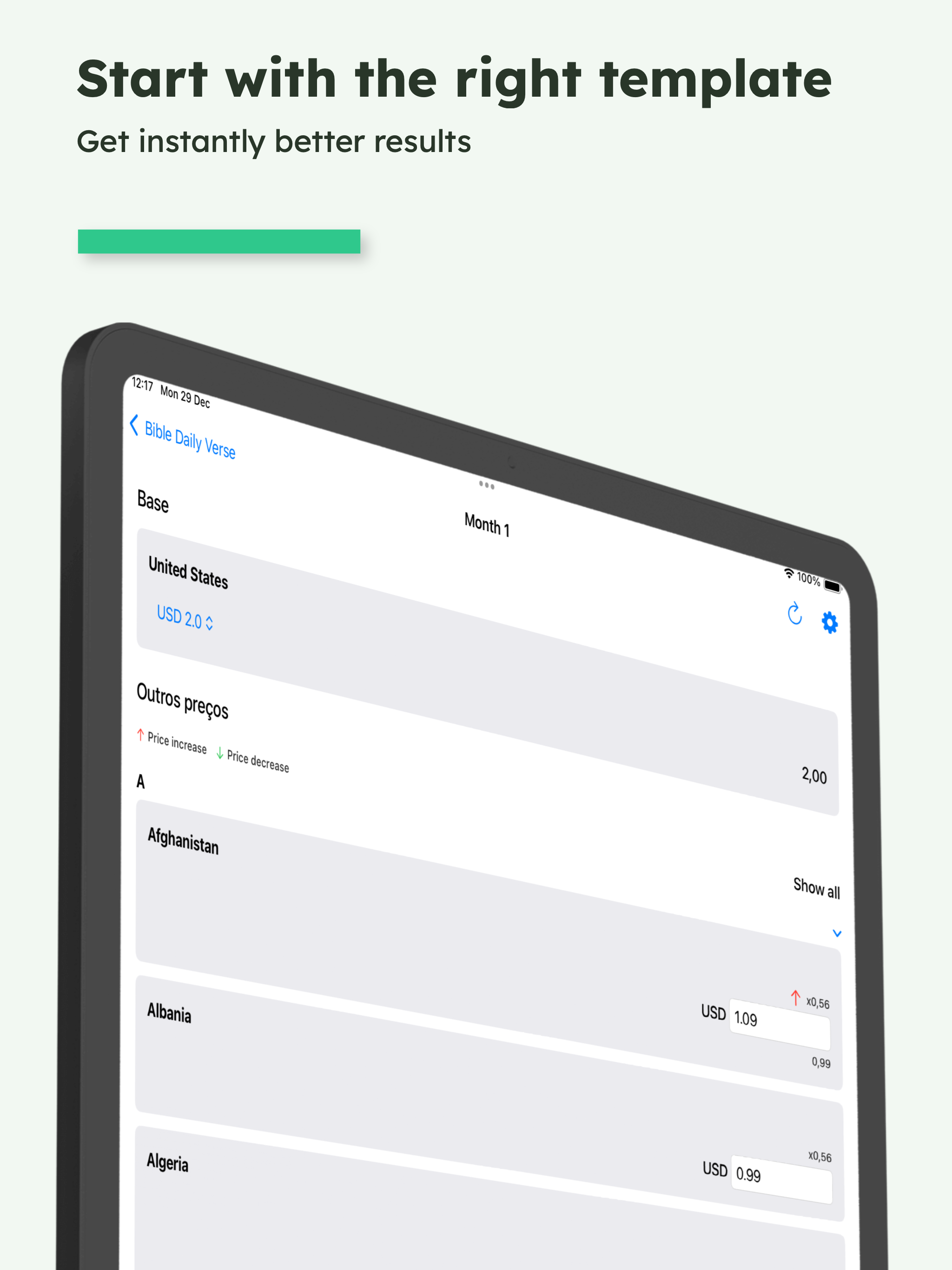 Aso for Pricing & App Metadata