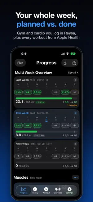 Reysa: Gym & Cardio Tracker screenshot 2