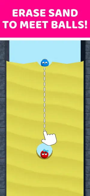 Lucky Balls - Erase sand game screenshot 1