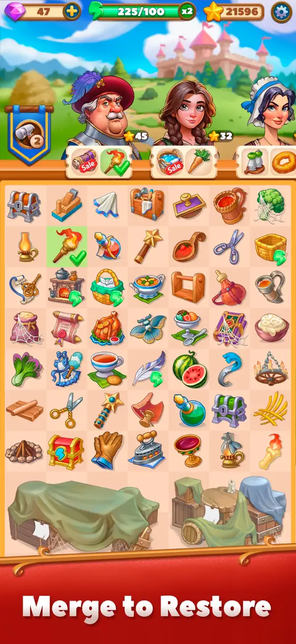 #3. My Castle. Merge & Story (iOS) 由: Rainbow Games LLc