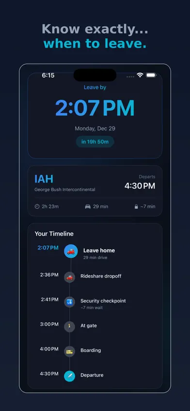 WhenToLeave screenshot 1