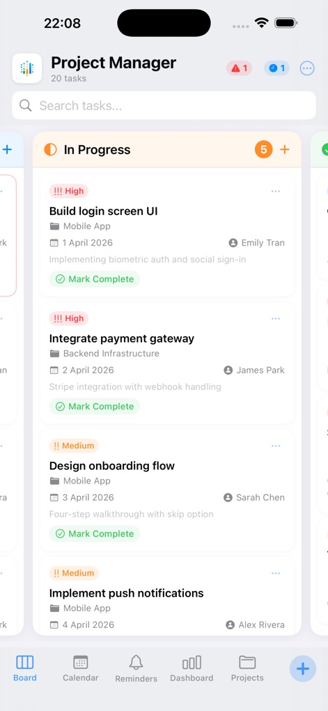 Project Manager - Workflow - App de Productividad | MWM