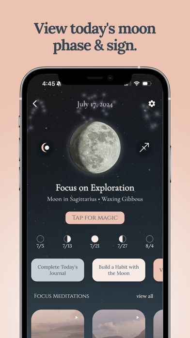 Luna Focus: Reflect & Grow Screenshot