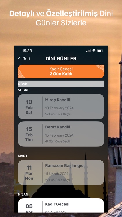 İmsakiye 2024-Namaz Vakitleri