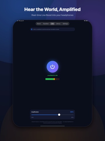 SonicBoost: Volume Booster EQ iPad screenshot