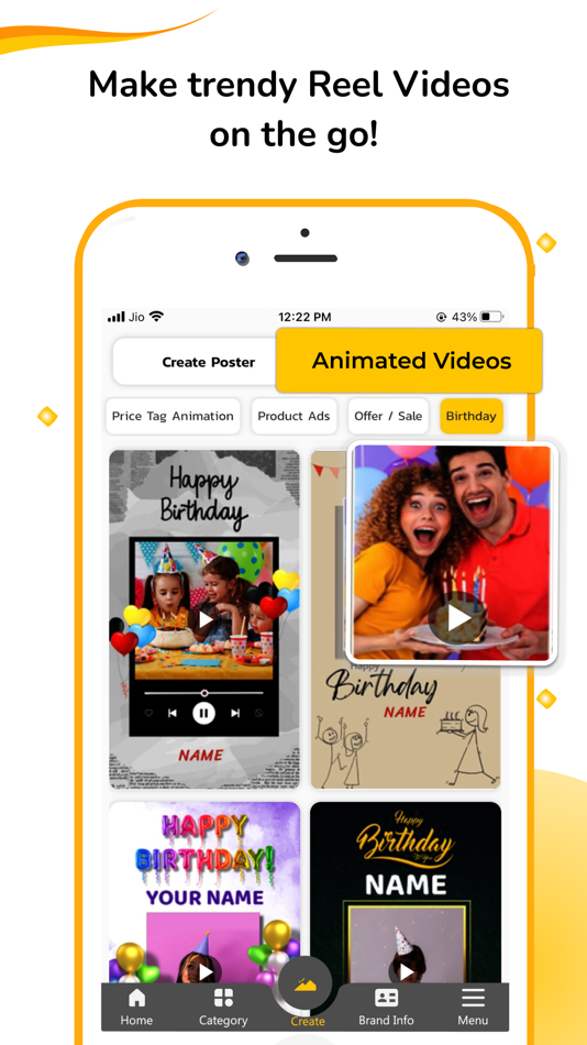 #5. AdBanao: Poster & Video Maker (iOS) 由: Upscale Media Pvt. Ltd