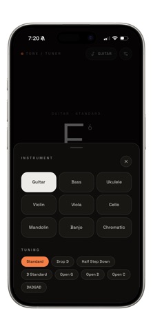 Precise Tuner iPhone screenshot