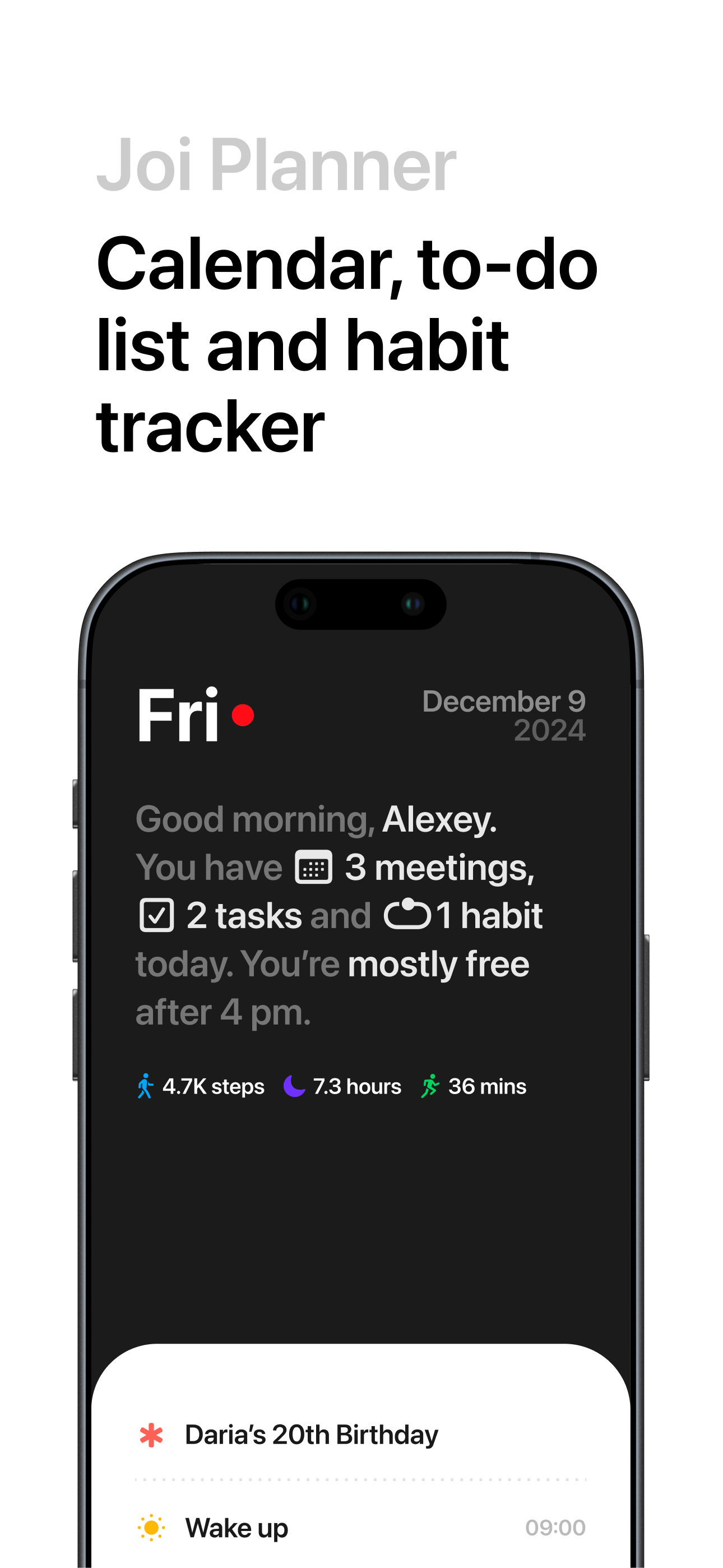 Joi: Daily Planner & Organizer