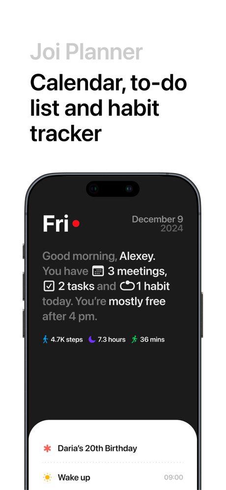Joi: Daily Planner & Organizer screenshot 1