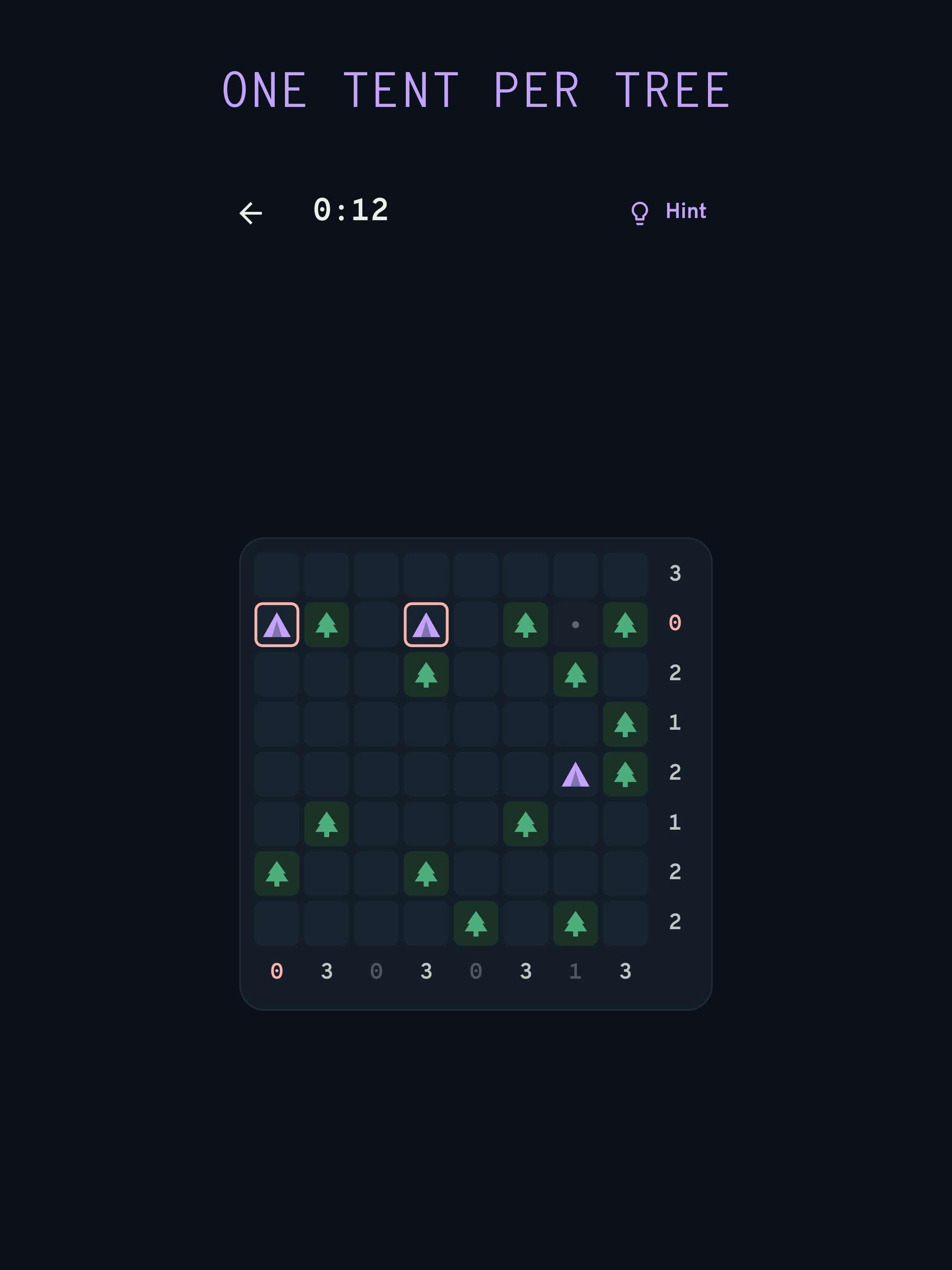 Tents & Trees: logic puzzle screenshot 5