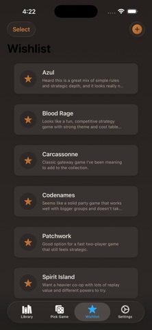 GameShelf: Board Game Tracker iPhone screenshot