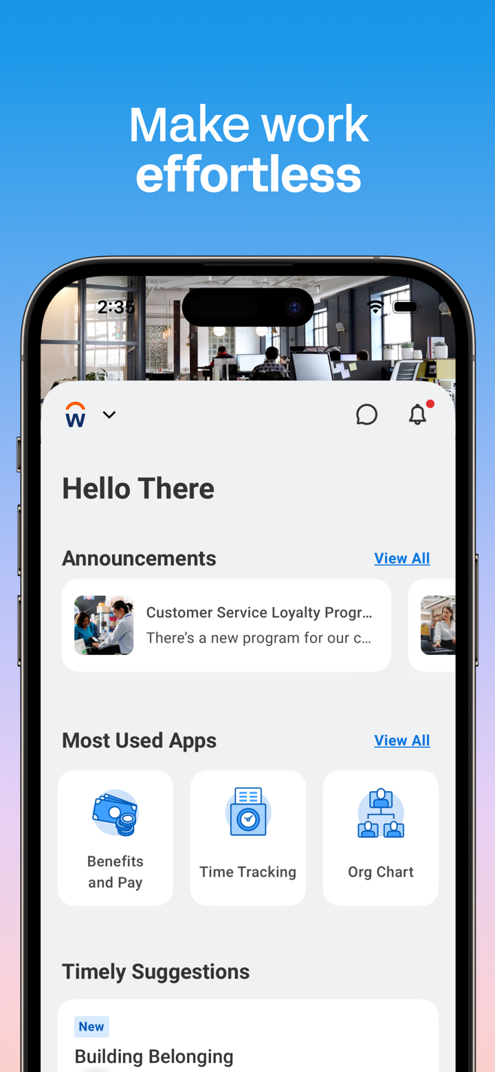 Workday screenshot 1