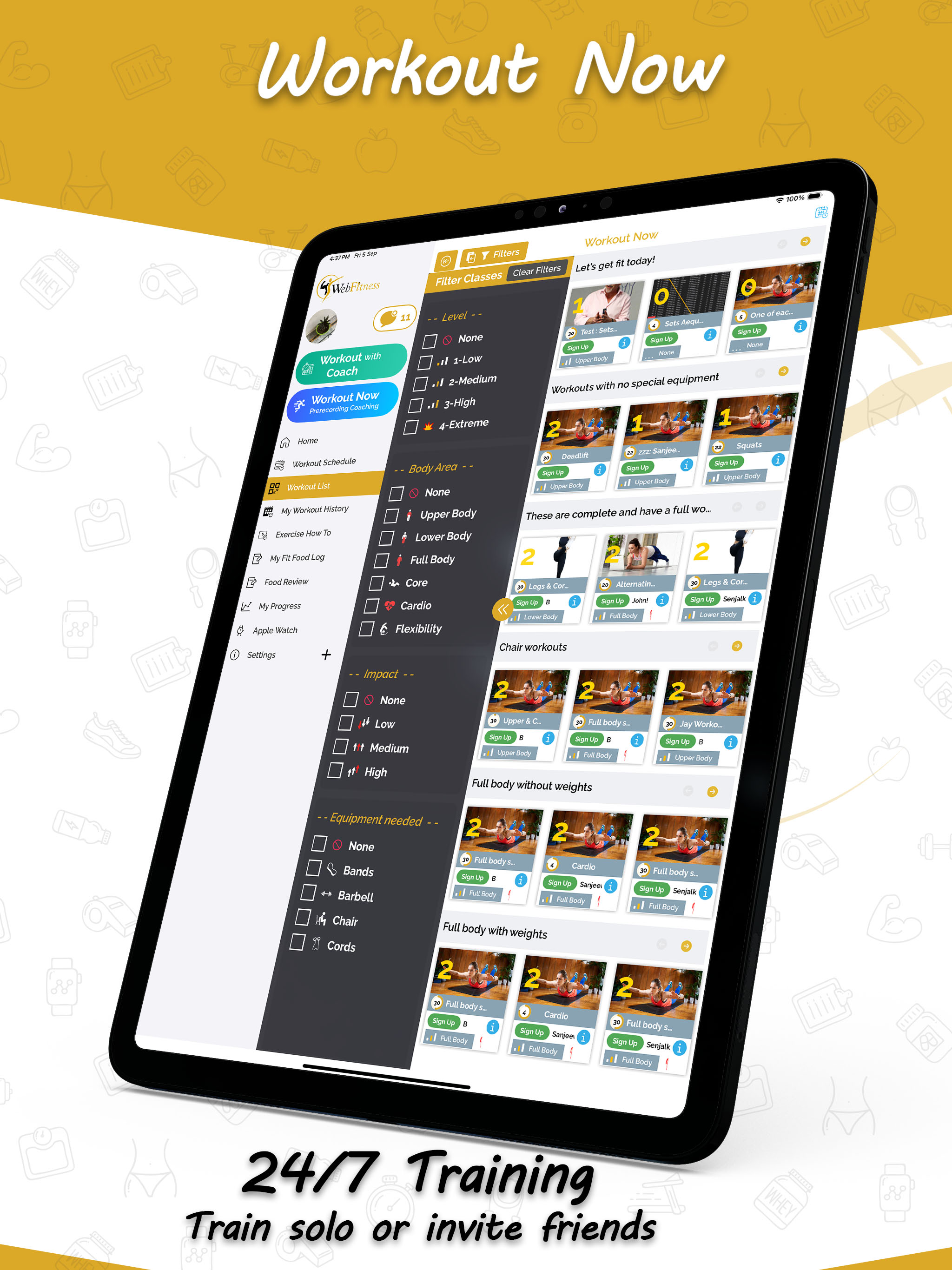 WebFitness: Live Workouts App screenshot 12