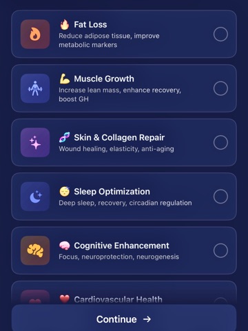 Peptide Stack AI iPad screenshot