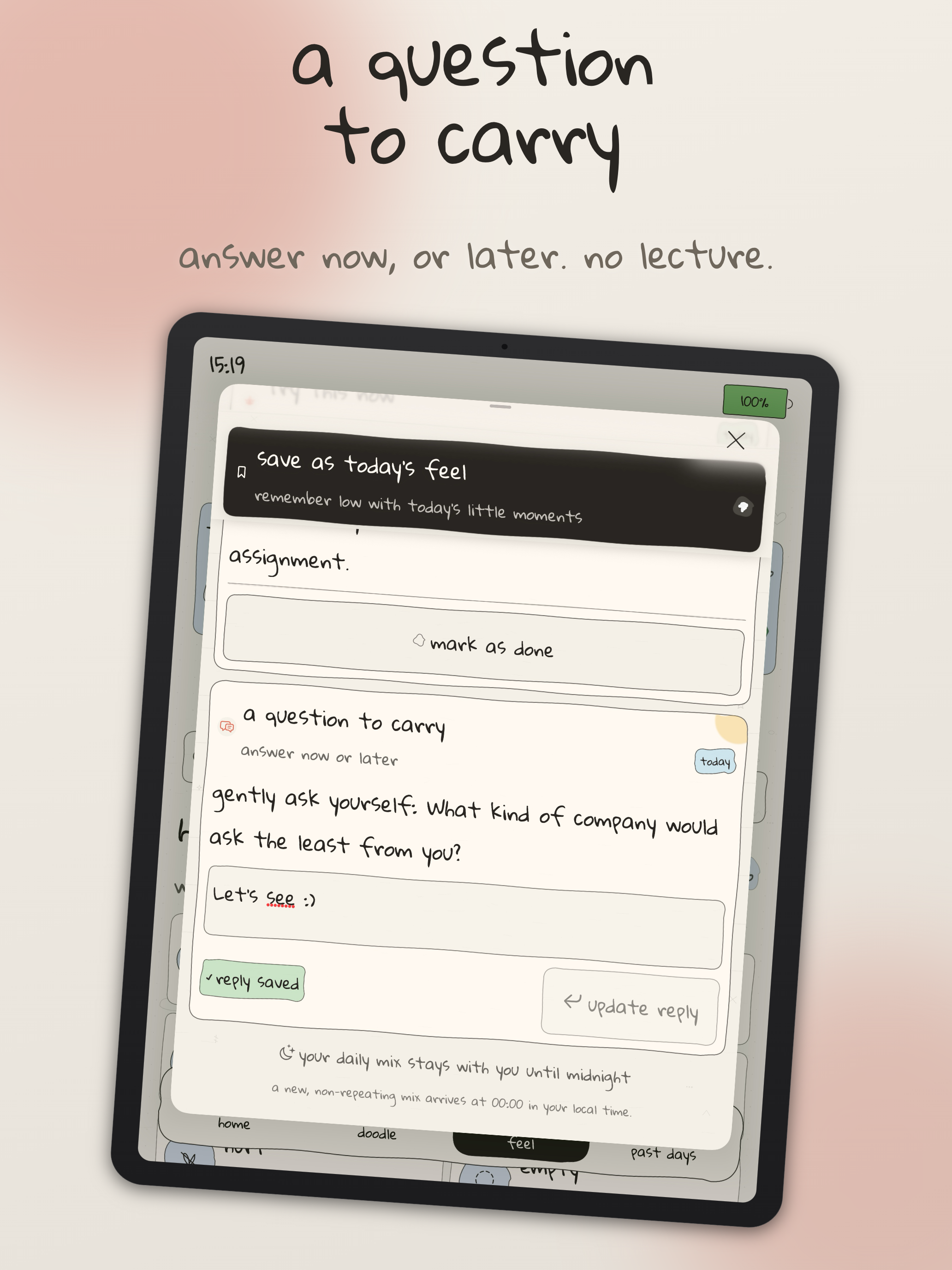 fine, maybe: daily reflections screenshot 16