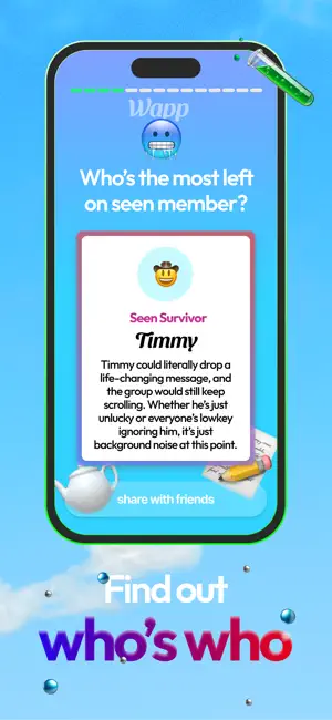 Wapp Wrapped: Expose friends screenshot 3