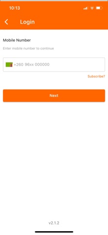 ZNBS Mobile Banking app screenshot