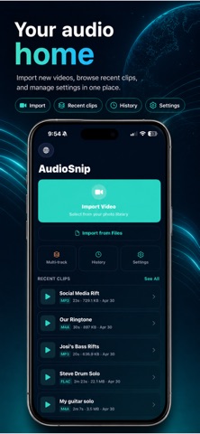 AudioSnip：视频转音频 screenshot