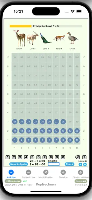 Mental Arithmetic mobil screenshot 1