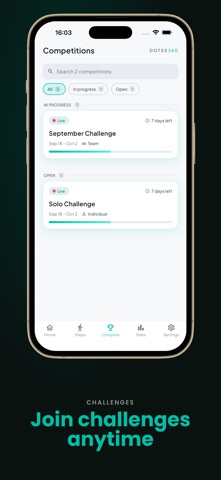 dotss360: Step Challenges screenshot 1