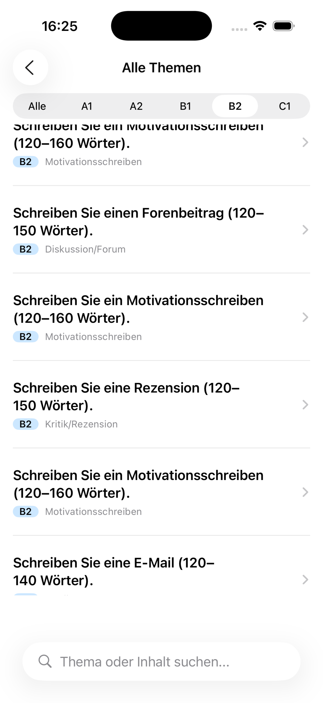 Brief Schreiben Deutsch Lernen screenshot 1