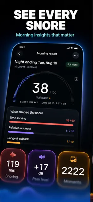Snore Recorder & Tracker screenshot 2