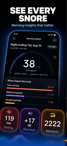 Snore Recorder & Tracker Screenshot 2 of 7