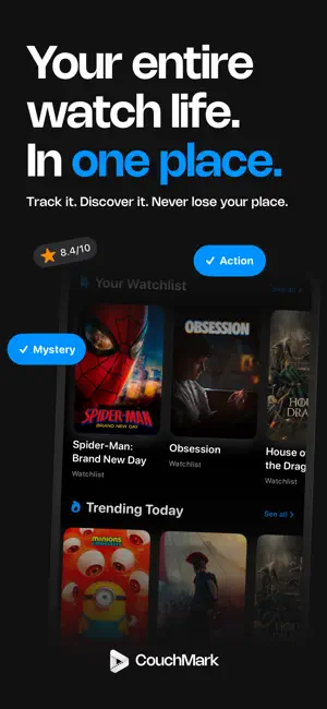 Couchmark: TV & Movie Tracker screenshot 1