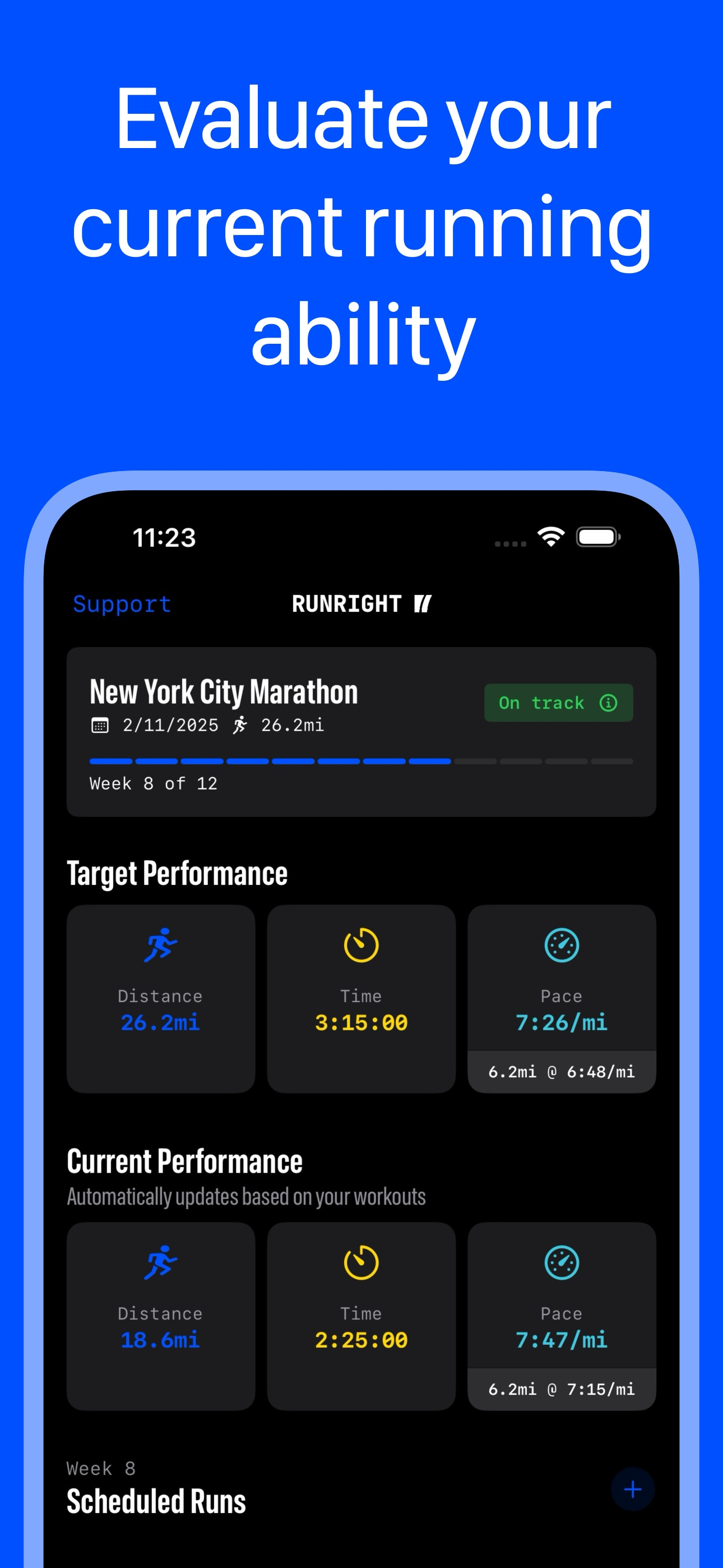 Marathon training - RunRight