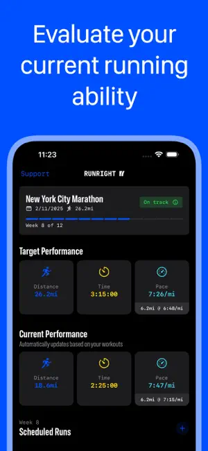 Marathon training - RunRight screenshot 1