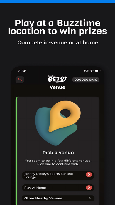 Buzztime BETS Screenshot
