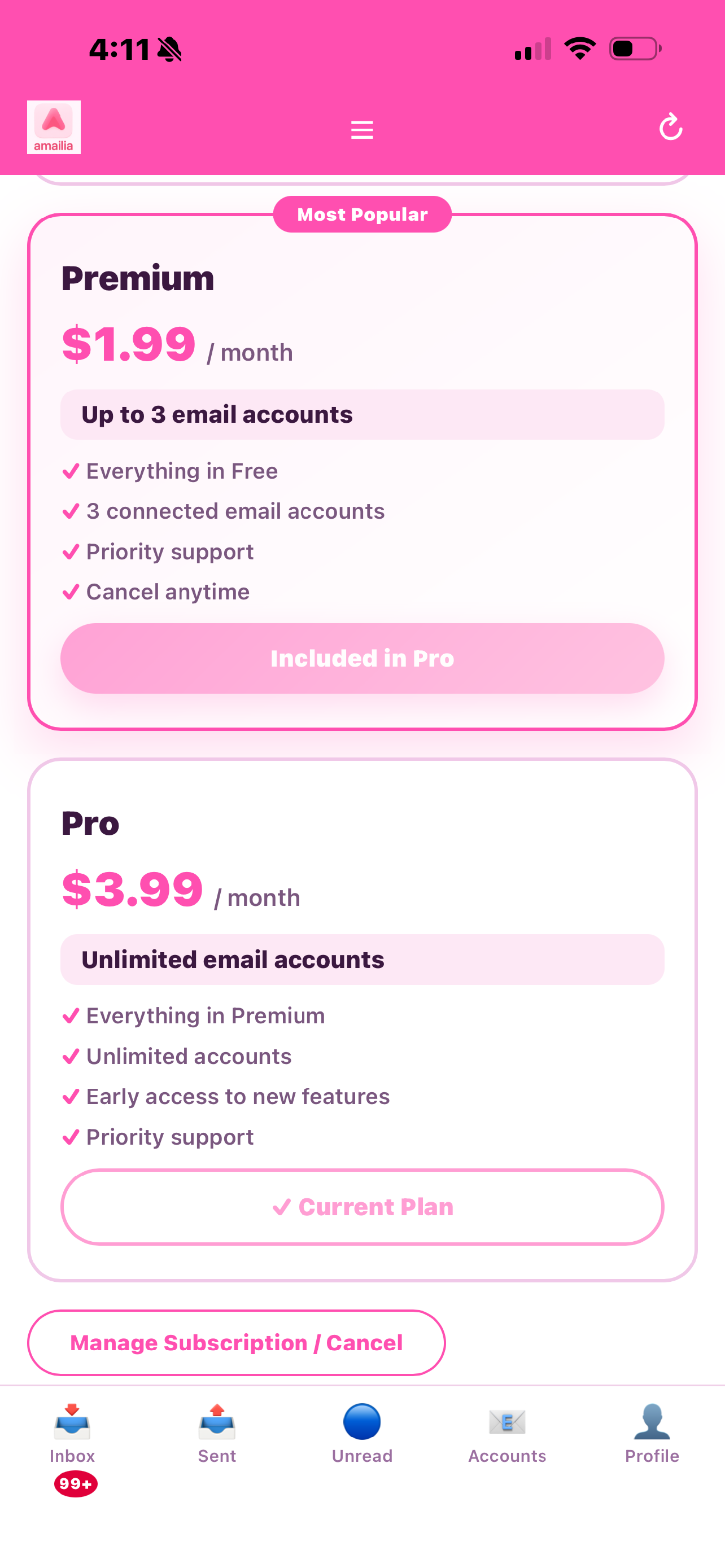 Amailia – Unified Email Inbox