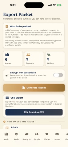 AfterFolder screenshot
