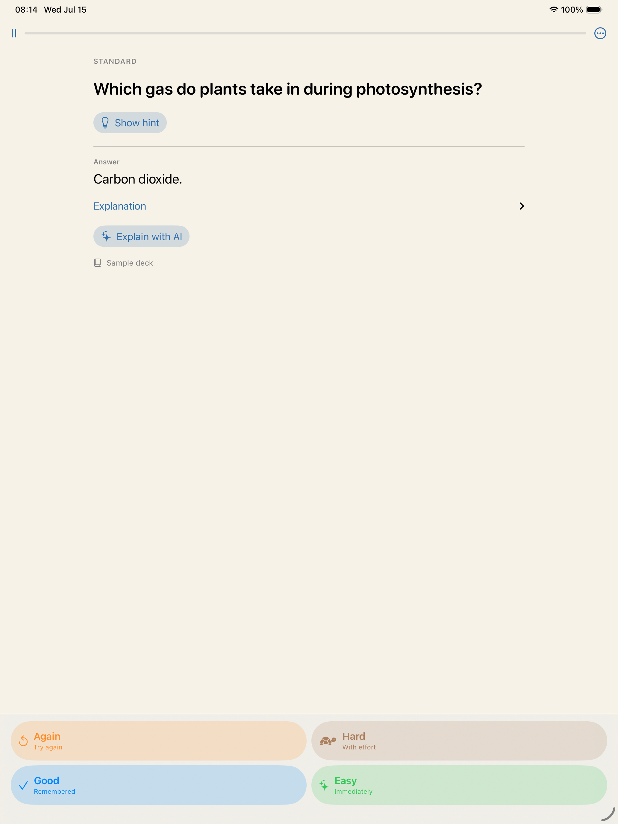 Quiet Recall: Flashcards screenshot 10
