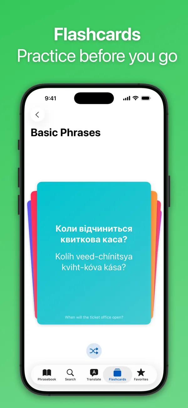 Screenshot #2 pour SpeakEasy Ukrainian Phrasebook