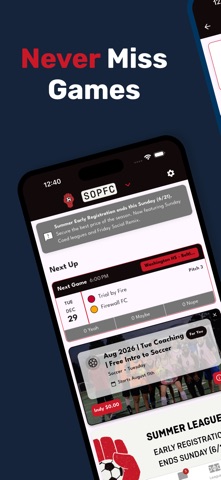 Sons of Pitches FC app screenshot