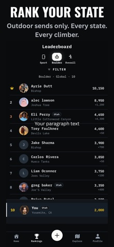 Rankd: Climbing Logbook screenshot